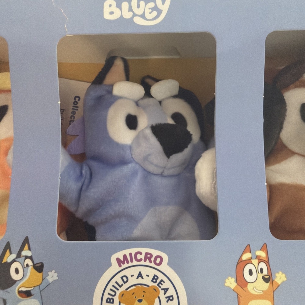 Bluey Micro Build-A-Bear Set of 6 Micro Mini Beans Plush Pack Socks Bingo Rusty - Picture 9 of 14